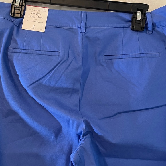 Talbots Size 8 Royal Blue Crop Pants - Picture 7 of 10
